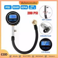 ราคา dulanumabu เกจวัดลมยาง LCDดิจิตอล อย่างดี ที่วัดลมยาง 0-200 PSI เครื่องเติมลมยางแบบดิจิตอลเครื่องวัดความดันเครื่องอัดอากาศ Tire Pressure Monitor Pressure Gauge Automobile Car Tru (1732003660206081506)