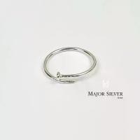ราคา [COD] Nail ring : Silver 925 / แหวนตะปู เรียบๆ แฟชั่น สไตล์มินิมอล แหวนเงินแท้ 100 Major Silver (1731849283354593473)