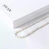 ราคา ของแท้ 100% SWAN - Mini Baroque Pearl Necklace สร้อยคอเงินแท้ มุกแท้ มุกบารอค มุกน้ำจืด (1732087795271239268)
