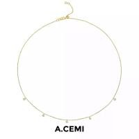 ราคา A.CEMI Jingle Necklace สร้อยคอเงินแท้ ชุบทอง 18K (1730094423304866432)