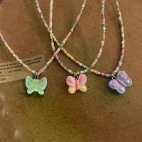 ราคา สร้อยคอผีเสื้อประดับด้วยลูกปัด สีพาสเทล สำหรับผู้หญิง สไตล์เฉพาะ หวานและน่ารัก สไตล์ผู้หญิง โซ่กระดูกไหปลาร้า แฟชั่นใหม่ 2024 สร้อยคอผู้ชาย chain heart necklace vivienne westwood สร้อย หมู เด้ง (17312