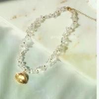 ราคา สินค้าพร้อมส่ง Ctystal clear shells necklace สร้อยหอย สร้อยแฟชั่น ไปทะเล สวัสดิการสด (1731982765677250394)