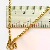 ราคา พร้อมส่งจากไทย สร้อยคอห้อยพระสีทอง ลายเกลียวเพชร ขนาด 2 มิล งานทองเลเซอร์ สแตนเลสแท้ 100% สร้อยสแตนเลส สร้อยคอ สร้อยห้อยพระ สร้อยสวมคอ stainless steel necklace (1731429023584715919)