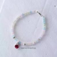 ราคา LABUBU NECKLACE (เฉพาะสร้อยคอ) หินเบริล beryl ขนาด 3 มม. ประดับจี้เพทาย เลือกสีได้ by siamonlineshop (1730863016434895093)