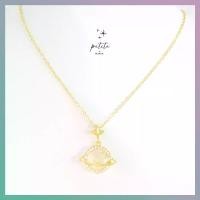 ราคา [พร้อมส่งในไทย] Golden Saturn Necklace - สร้อยคอ จี้รูปดาวเสาร์ สีทอง (1731344380800306047)