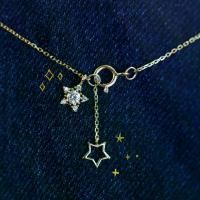 ราคา สร้อยคอ เพทาย เงินแท้ 925 ชุบทอง 14K และแพลตตินั่ม ประดับเพทาย ดาว จี้คู่ โซ่กระดูกไหปลาร้า สไตล์เกาหลีและญี่ปุ่น สร้อยคอเรียบง่ายและสง่างาม สร้อยโบว์ จิวต่างหู,สร้อยดิออร์ ไม่ล (1731522854780110516)