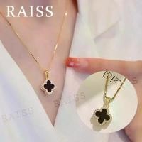 ราคา Four-leaf Clover Necklace, Fashion Jewelry, Hypoallergenic, Faux Pearls, Double-Sided Shell Choker Necklace for Women (1731738887890764861)