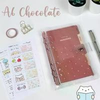 ราคา [เซ็ต] แพลนเนอร์ Chocolate Agenda ขนาด A6 Bujo Planner Diary Notebook Journal สมุดโน๊ต สมุดวางแผน ไดอารี่ กระดาษรีฟิล 6 รู mimisplan (1729574204554381921)