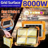 ราคา KKSKY Outdoor Solar Light 8000W ซื้อ 1 แถม 1 ไฟสปอร์ตไลท์ กันน้ำ ไฟ Solar Cell ไฟ led โซล่าเซลล์ solar lights LED (1732095857132996277)