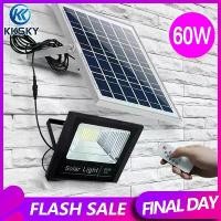ราคา KKSKY ไฟโซล่าเซลล์ ไฟโซล่าเซล แท้ 60W ไฟโซล่าเซลล์ สว่างอัตโนมัติเมื่อฟ้ามืด LED solar light outdoor กันน้ำ IP67 ป้องกันฟ้าผ่า ไฟโซล่า สีขาว ไฟสปอตไลท์ โซลาเซลล์ ไฟถนนเ (1729543899115784238)