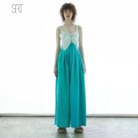 ราคา The SRT X10 Super Wide Leg Pants กางเกงขายาวขอบเอวสูง ขาบาน จีบรอบตัว ผ้าคอตตอน สีเขียวมิ้นท์ มีกระเป๋าข้าง ซิปหลัง (1729656310067202215)