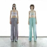 ราคา The SRT X10 Comosum Pants กางเกงขายาว เอวยางยืด ผ้าพิมพ์ลายทางสีเขียวมิ้นท์/สีม่วง ดีเทลแต่งแถบด้านข้างคนละสี มีกระเป๋าข้าง (1729676857000364199)