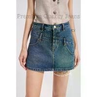 ราคา asiness double trouble denim skirt pants กระโปรงกางเกงยีนส์เอวสูง จัดส่งฟรี กทม (1731221981693641881)