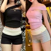 ราคา Bebby pants กางเกงขาสั้นพับขอบแต่งขอบลูกไม้ siristylebkk (SR08) (1732120810816963777)