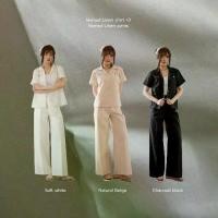 ราคา Roomry.n - Nomad Linen pants กางเกงขายาวทรงขากระบอก เอวสูง (1732142578616140899)