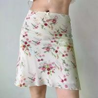 ราคา กระโปรงครึ่งตัวพิมพ์ลายดอกไม้ย้อนยุค สไตล์ยุโรปและอเมริกา สำหรับผู้หญิง กระโปรงสั้นนางเงือกทรงเอทรงเอฤดูร้อน กระโปรง ผ้า ไทย เอว สูง เก็บ พุง sakura black skirt blackpink jennie pants (173189297919783