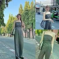 ราคา เทา/ดำ SLYQ PECAN PINSTRIPE TUBE & PANTS SET เซ็ตลายทางเสื้อเกาะอกชายเฉียงกับกางเกงขายาว (1730153492593150232)