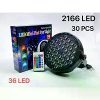 ราคา [COD] [Tiktok]Reduce power PAR lights Disco lights PAR lightsLED PAR LED36 LED PARTY lights //36 LED Flat Stage Light (1732027081983624666)