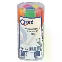 ราคา คิวบิซ ปากกาเน้นข้อความ แพ็ค 6 ด้าม คละสี / Q-BIZ Highlighter Pen 6Pcs./Pa ปากกาเน้นข้อความ marker pen (1732292364309006712)