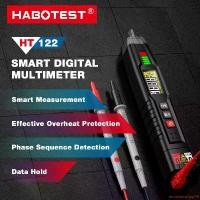 ราคา escapismshop48 คุณภาพรับประกันได้ 【กทม.พร้อมส่ง】HT122 Digital Pen Multimeter DC AC Voltage Tester Smart Multimeter Voltmeter NCV Phase Sequence Automatic Range Multimeter (1732148503063595087)
