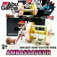 ราคา รอกตกปลา ABU GARCIA AMBASSADEUR ROCKET 6500/6501 TH PINK (สีชมพู) (1730023877802887671)