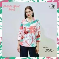 ราคา GSP เสื้อเชิ้ต ผู้หญิง Artistic bird pink แขนสามส่วน สีชมพู (PAGTPI) Clothing (1730012830228252976)
