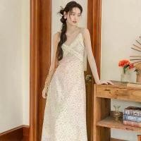 ราคา Milky pink Dress(พร้อมส่งจากไทย) ชุดเดรสสายเดี่ยวลายดอกสีชมพู น่ารักๆ (1732115638335604167)