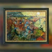 ราคา ภาพวาดสีน้ำมัน The Red Vineyard-Van Gogh (1729649281056279302)