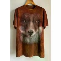 ราคา เสื้อยืดมือ 2 The Mountain Red Fox 3D Tees สวัสดิการสด (1731772959089591890)