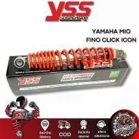 ราคา โช๊คหลัง MIO FINO CLICK ICON ZINE/RED สูง 300 mm. โช๊คอัพ YSS แท้ สำหรับ ฟีโน่ มีโอ คลิ๊ก ไอคอน ซิงค์/แดง โช้ค แท้100% (1732191495938934249)