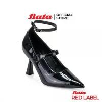 ราคา Bata บาจา Red Label รองเท้าส้นสูงแบบหุ้มส้น สูง 3 นิ้ว สำหรับผู้หญิง รุ่น PARIS สีแดง 6605437 สีดำ 6606437 (1730837980192606874)