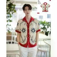ราคา 11.WOLF Hawaii Shirt เสื้อฮาวาย เสื้อฮาวายต่อลาย เสื้อแขนสั้น เสื้อเชิ้ต ลายRed Pirate เรดไพเรท / H267 (1732155649104971100)