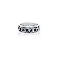 ราคา AKE AKE Chaine-De-Lis Spinner Ring แหวนเงินแท้ 925 แกะมือขัดเงาลงดำ ลายสุดคลาสสิก แบบแหวนหมุนได้ (1732035012886627493)