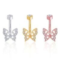 ราคา Piercingroom by Jay จิวสะดือสำหรับผิวแพ้ง่าย Butterfly CZ Belly Ring จิวสะดือ ผีเสื้อ เงินแท้ (ราคาต่อชิ้น) (1731286538490120114)