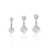 ราคา Piercingroom by Jay จิวสะดือสำหรับผิวแพ้ง่าย Single CZ Belly Ring จิวสะดือ เพชรเดี่ยว เงินแท้ (ราคาต่อชิ้น) (1731238322695735218)