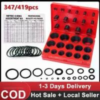 ราคา จัดส่งที่รวดเร็ว ยางโอริง 347pcs/419pcs O-Ring Assortment Nitrile Rubber โอริงปืนอัดลม ยางโอริงปืนลม โอริง ยาง ยางโอริงแท้ ลูกยางโอริง โอลิงยาง ชุดโอริงกล่อง ชุดยางโอริง (1731303948362548659)