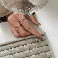 ราคา Hadesories Silver Alphabet Ring แหวนตัวอักษรสีเงิน (1732036692276840009)