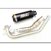 ราคา Sale!!! คอท่อสแตนเลส CB150R มีรูเซ็นเซอร์ สำหรับคอท่อ 2 นิ้ว พร้อมปลายท่อ SC กระป๋องสีดำ อุปกรณ์ครบ (1731698999509550224)