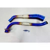 ราคา Sale!!! คอท่อสแตนเลส MSX/MSX-SF/Demon 125 สีไทเท สำหรับคอท่อ 2 นิ้ว (1731739910190040208)
