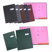 ราคา (สอบถามก่อนสั่งซื้อ) สมุดเสนอเซ็น ขนาด A4, F4 ปกเย็บหุ้มหนังเทียม ไส้กระดาษซับสีชมพู (Hot sale) (1732101096774272621)