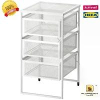 ราคา 4.4 HOT SALE ลิ้นชักล้อเลื่อน ikea ,สีขาว, ชั้นวางมินิมอล 3 ชั้น, ชั้นวางอิเกีย, IKEA โลหะ ปรับได้ (1729582250051340779)