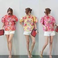 ราคา เสื้อกี่เพ้าตรุษจีน ผ้าไหมอินเดีย ทรงคอจีนหยดน้ำกุ้นขอบ ป้าย Perfect Style （Hot sale） (1731350456329798698)