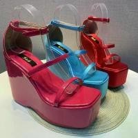 ราคา Saleรองเท้าส้นสูงส้นตึกสายรัด Y2K High Heels พร้อมส่ง (1732156152942462797)