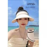 ราคา UPF50 + หมวกกันแดดกลวงด้านบนหญิงฤดูร้อนขี่จักรยาน UV uv หมวกกันแดดปีกใหญ่พับหมวกกันแดด （Hot sale） (1731590064666936414)
