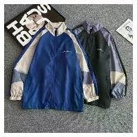 ราคา เสื้อคลุมแขนยาว แจ็คเก็ตผ้าร่ม ไม่มีซับใน ใส่สบาย ไม่ร้อน มี 2 สี ดำ นำ้เงิน （Hot sale） (1731689021206004989)