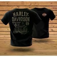 ราคา เก็บเงินปลายทาง. Harley Davidson Motorcycle Old School T-shirt | Baju Harley Davidson | High Quality | 190GSM Premium Cotton (1731853641269478864)