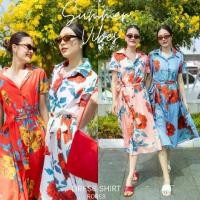 ราคา Dress shirt Roses เดรสเชิ้ตลายกุหลาบ เดรสลายดอกสวยแซ่บ เดรสใส่ทำงาน ชุดเที่ยวทะเล ชุดใส่สงกรานต์ ชุดปาร์ตี้ (1730606051412772937)