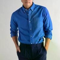 ราคา era-won เสื้อเชิ้ต ทรงปกติ Dress Shirt Oxford แขนยาว สี Shadow Clothing Man (1729997543399262562)