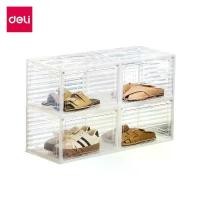 ราคา บล็อกบัสเตอร์ Deli กล่องใส่รองเท้า กล่องรองเท้า กล่องเก็บของเล่น วางซ้อนกันได้ แข็งแรงทนทาน เปิดฝาหน้า แบบโปร่งใส Shoe Box (1731410940325233859)
