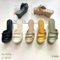 ราคา NIWA SHOES รองเท้าส้นสูง รองเทา้แฟชั่น ส้นเตารีด ดีไซน์สวยใส่สบายสุดๆ รองเท้าส้นเตารีด MU-4008 จัดส่งเฉพาะจุด (1732188526206944873)